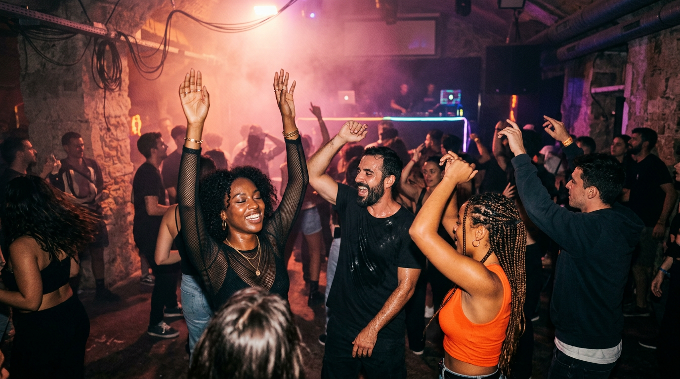 A small techno party in Lisbon